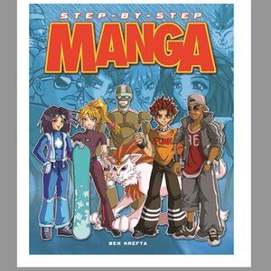 Step-By-Step Manga Paperback Book.